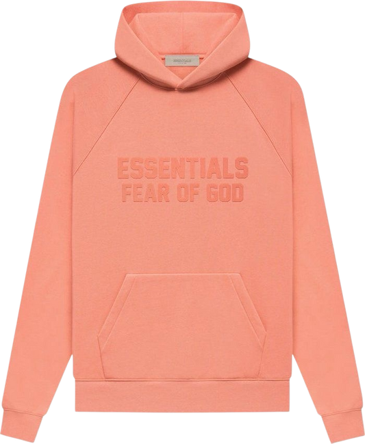 Fear Of God Essentials hoodie coral