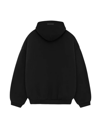 Fear of god essentials core collection nylon fleece hoodie black/black